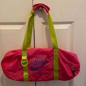 Nike duffle bag.